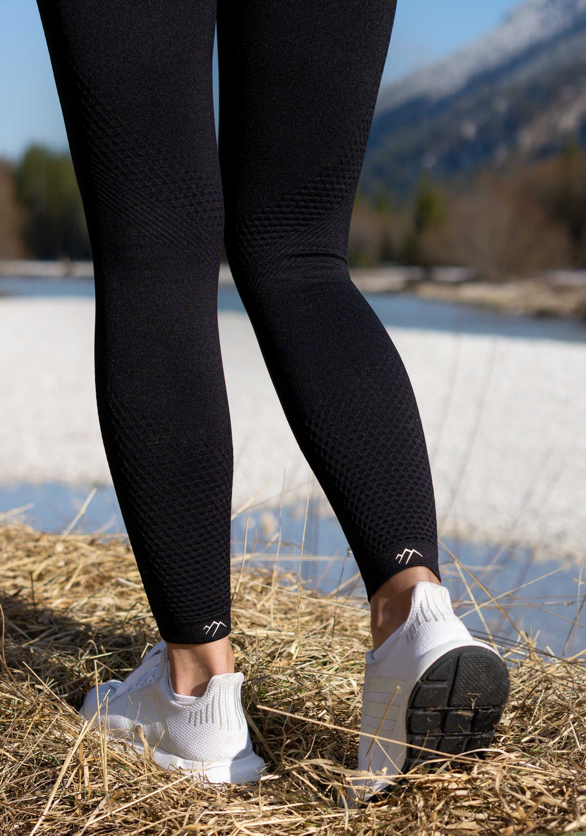 Leggings für Damen, bequem, Wander- und Yoga Leggings, Sommer & Winter, Antelao black
